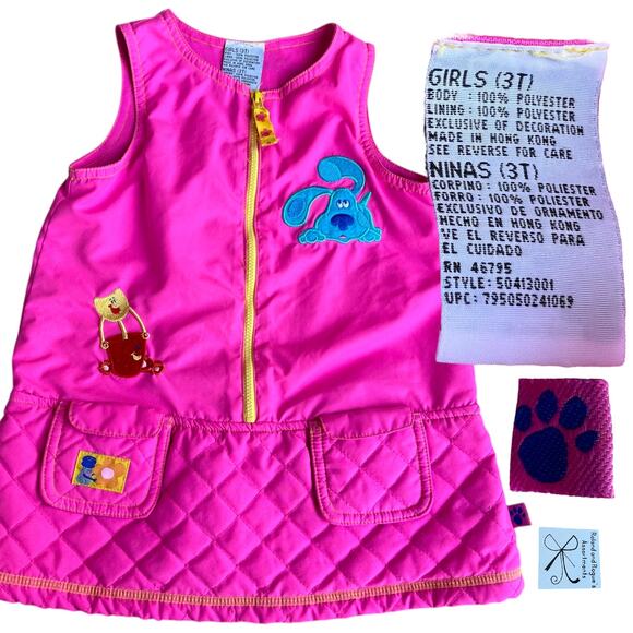 Viacom Nickelodeon Nick Jr. Blue's Clues Jumper Dress Kids Sz 3T - Picture 1 of 8